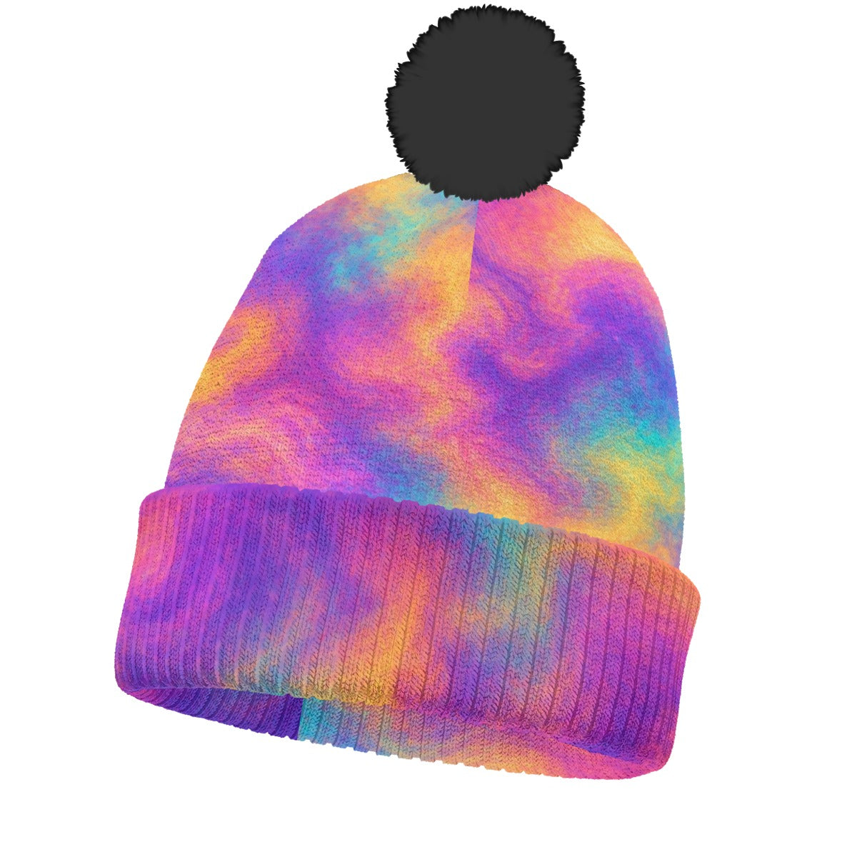 Knitted Hat With Pom-Pom