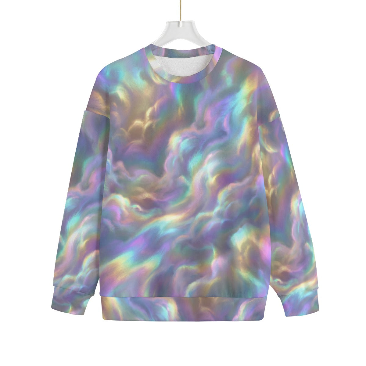 Unisex Drop-shoulder Knitted Fleece Sweater - view 1