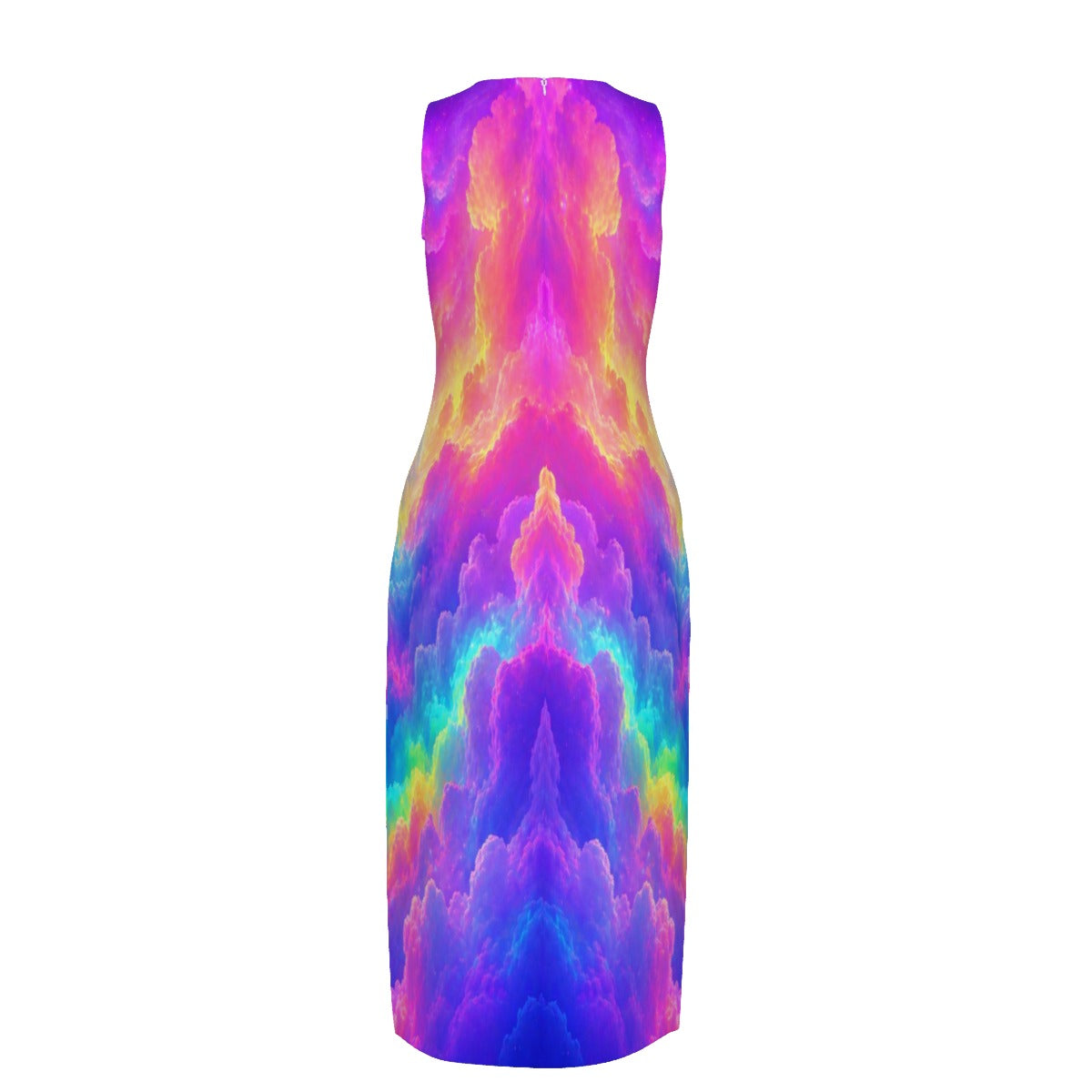 Women's Beach Perspective Chiffon Sleeveless Dress
