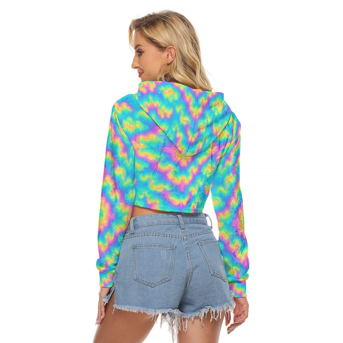 Women's Crop Top Hoodie|Velvet