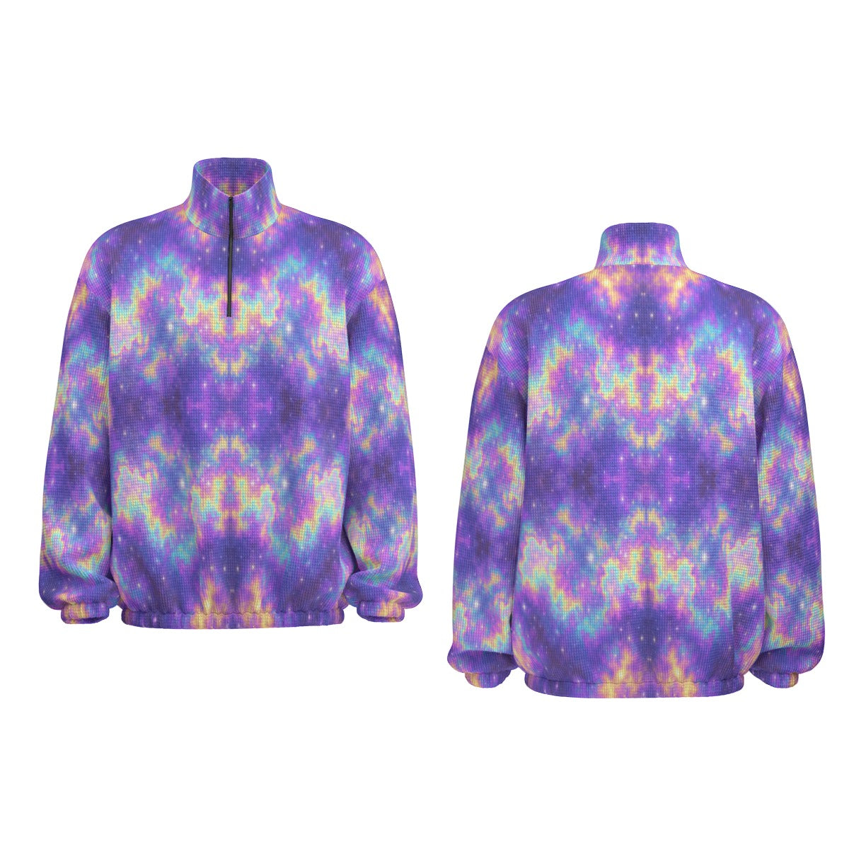 Unisex Turtleneck Zippered Sweatshirt