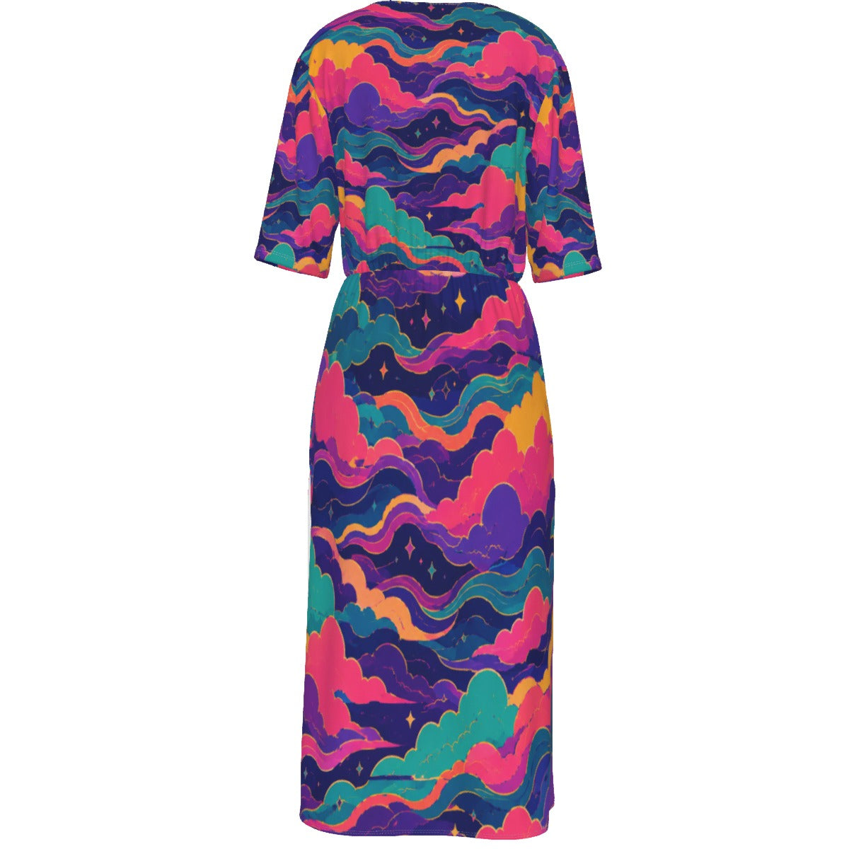Women's Short Sleeve V-neck Dress by O’Nimbus – view 2