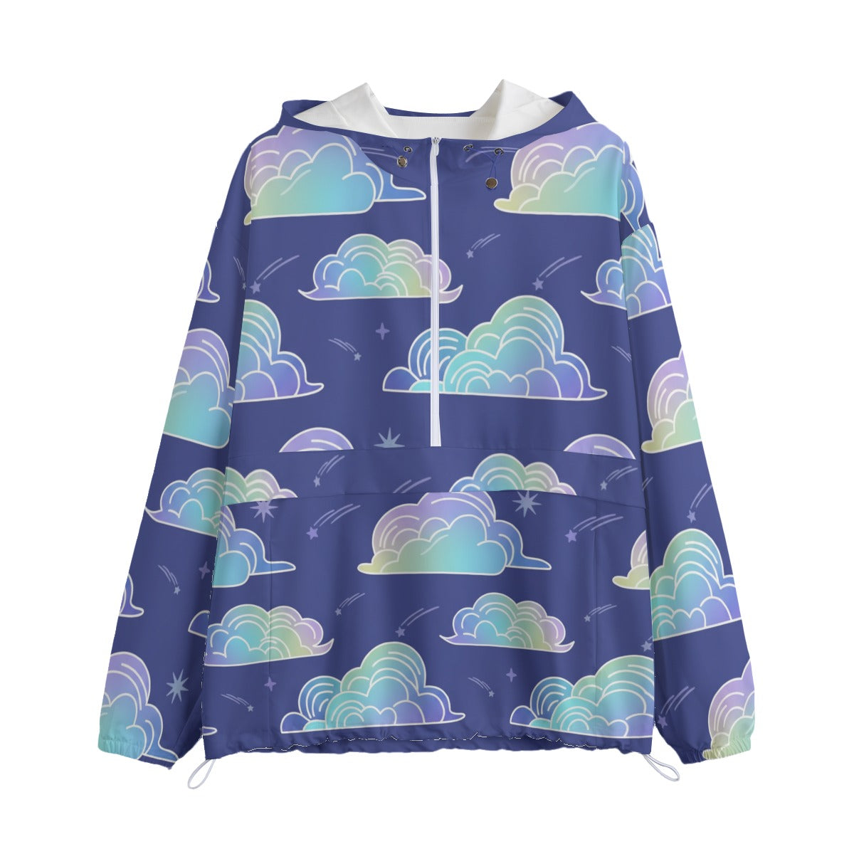 Unisex Pullover Jacket With Zipper Closure