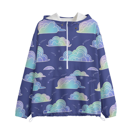 Unisex Pullover Jacket With Zipper Closure