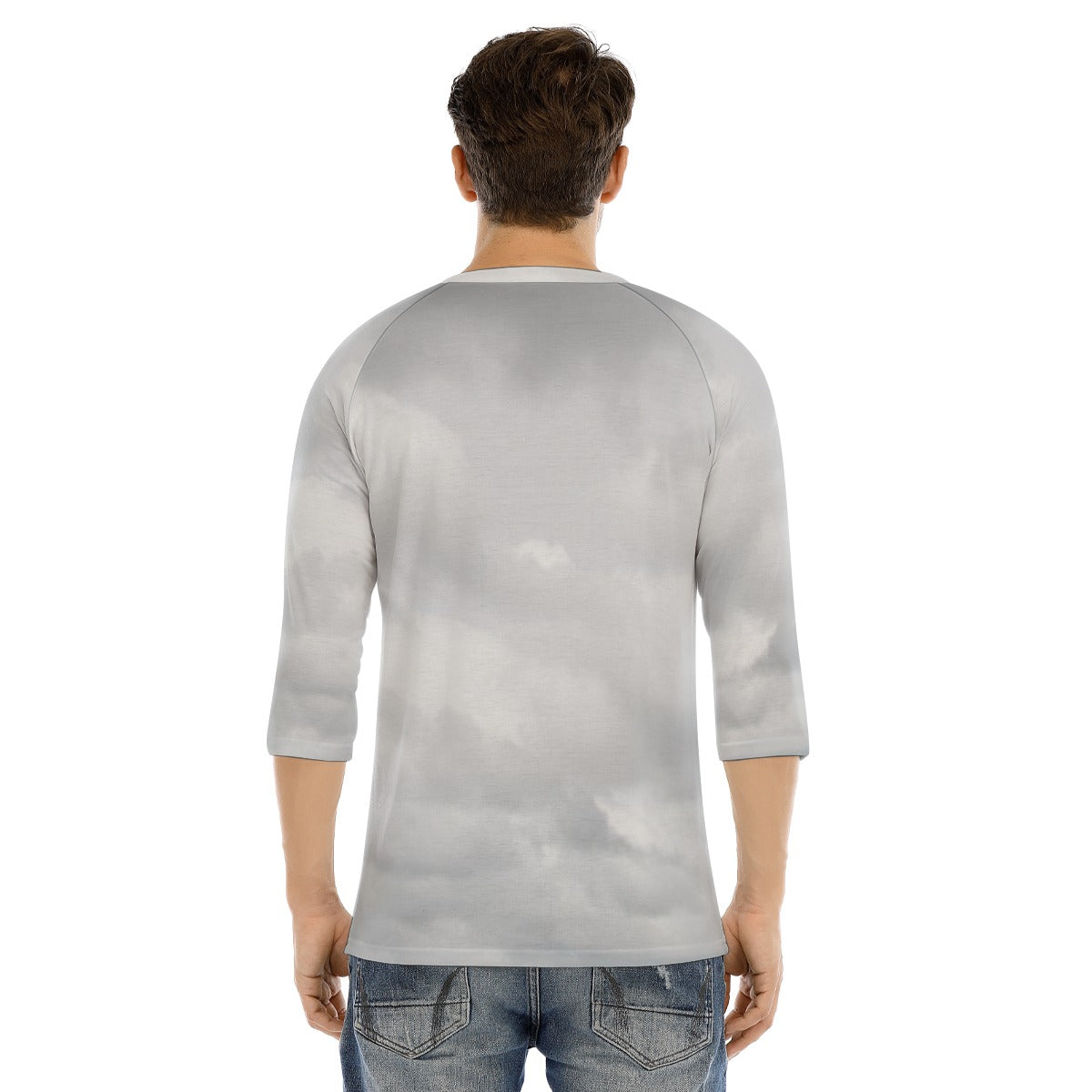 Men's Bracelet Sleeve T-shirt With Button Closure - view 4