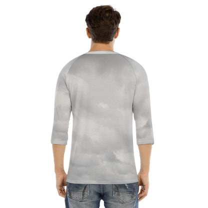Men's Bracelet Sleeve T-shirt With Button Closure - view 4