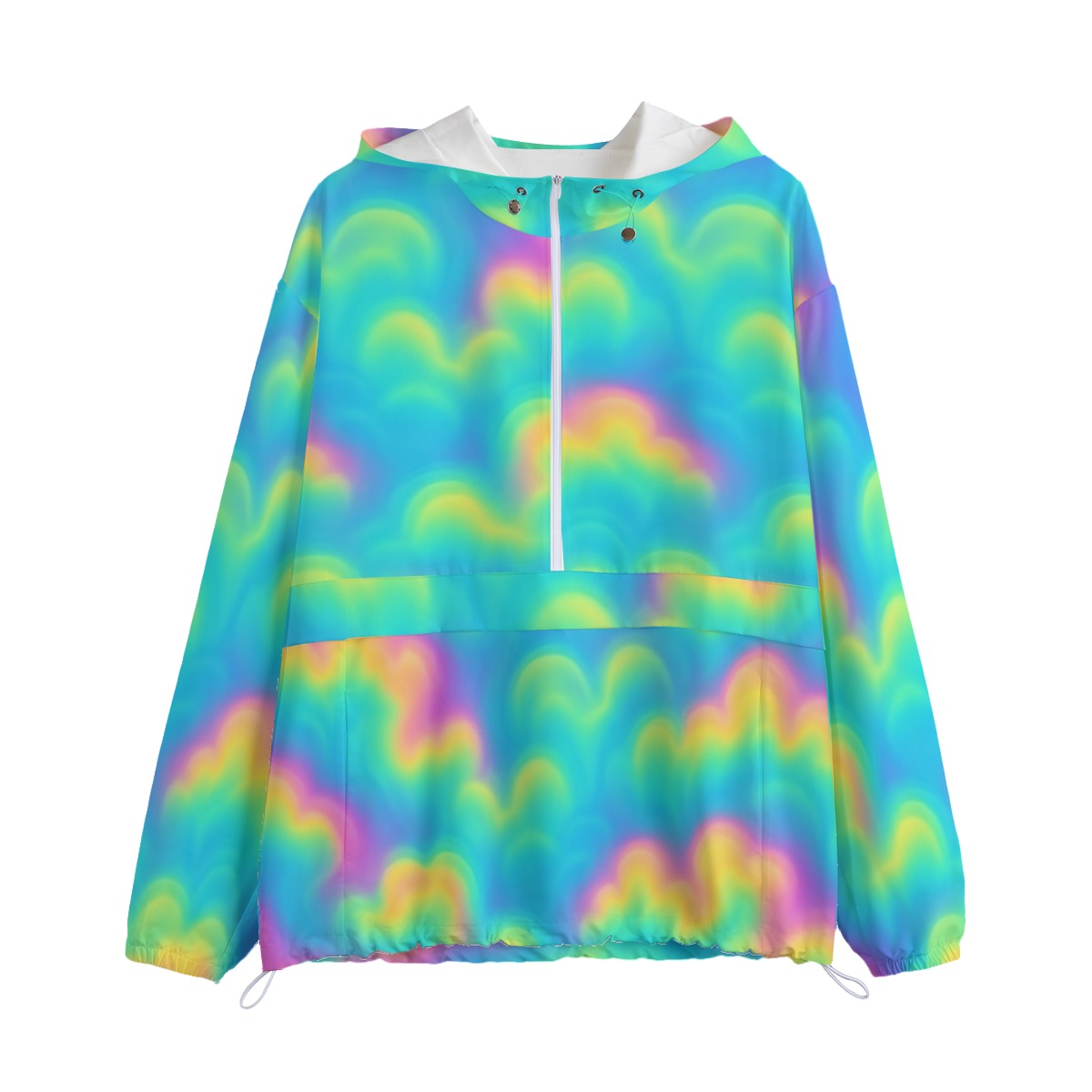 Unisex Pullover Jacket With Zipper Closure