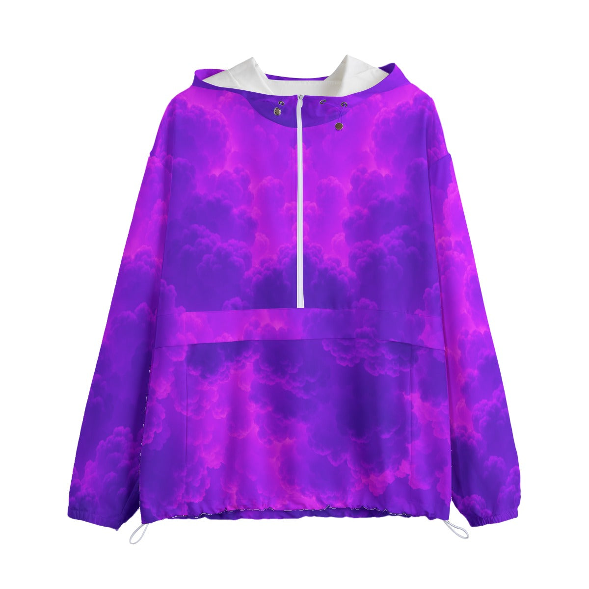 Unisex Pullover Jacket With Zipper Closure