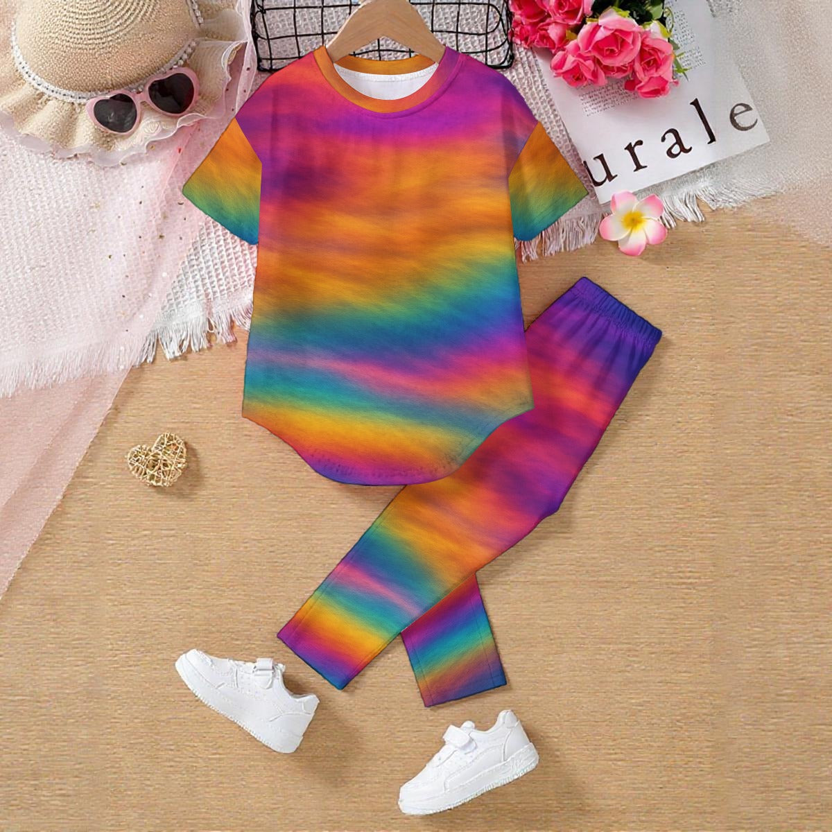 Unisex Kids' Casual Top and Pants Set