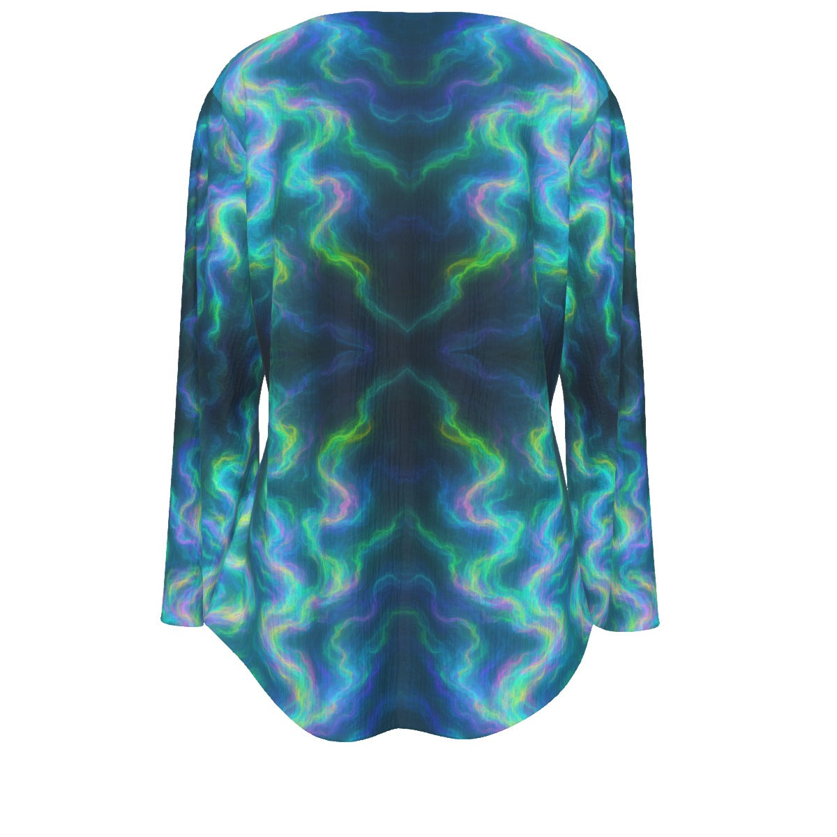 Women's V-neck T-shirt With Irregular Hem