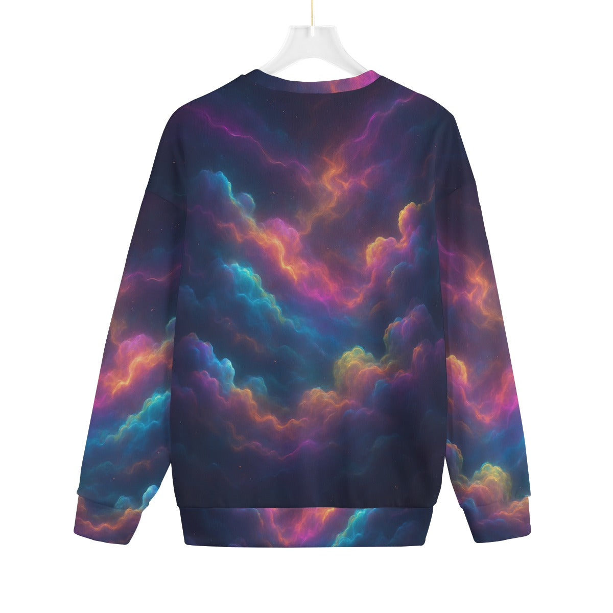Unisex Drop-shoulder Knitted Fleece Sweater - view 2