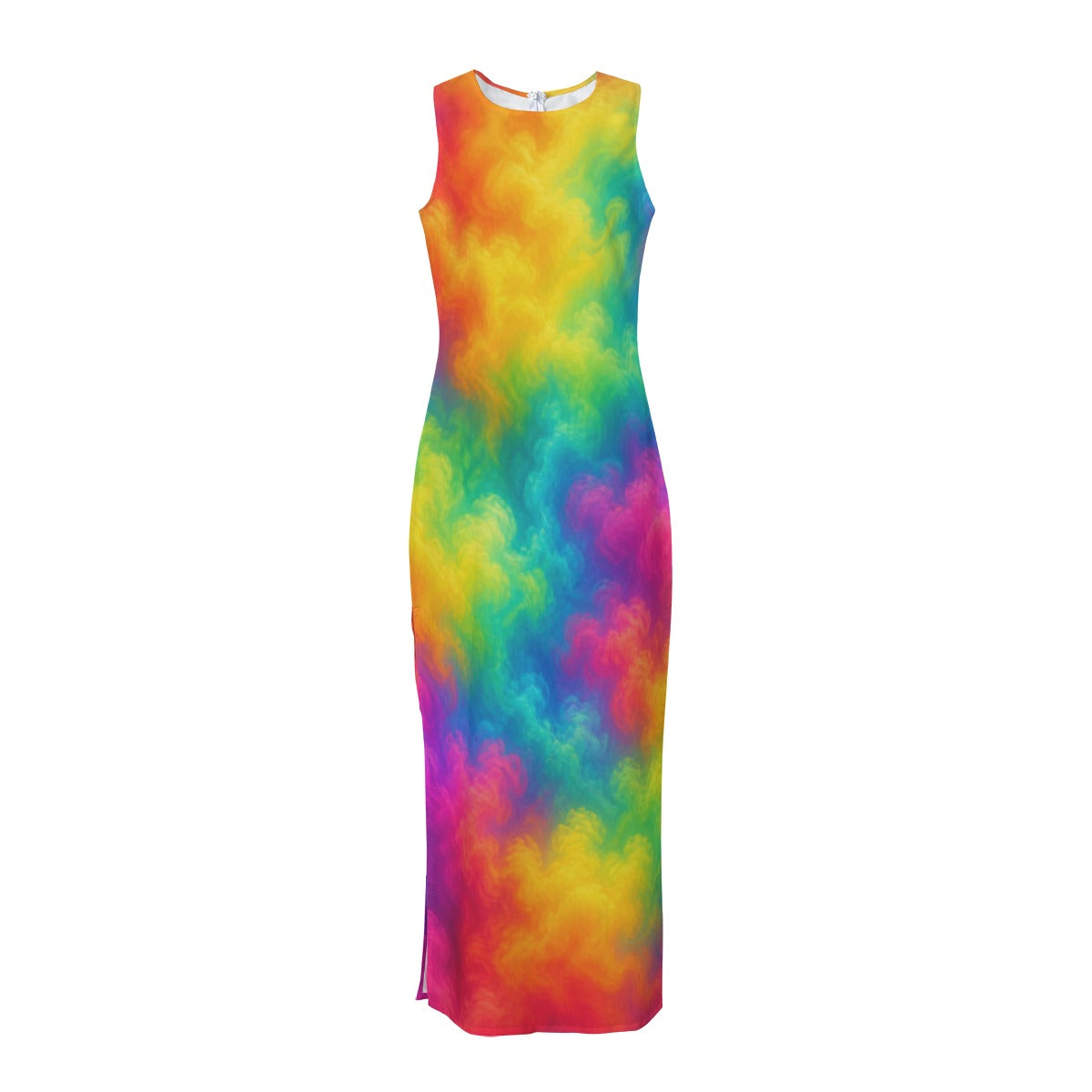 Women's Beach Perspective Chiffon Sleeveless Dress