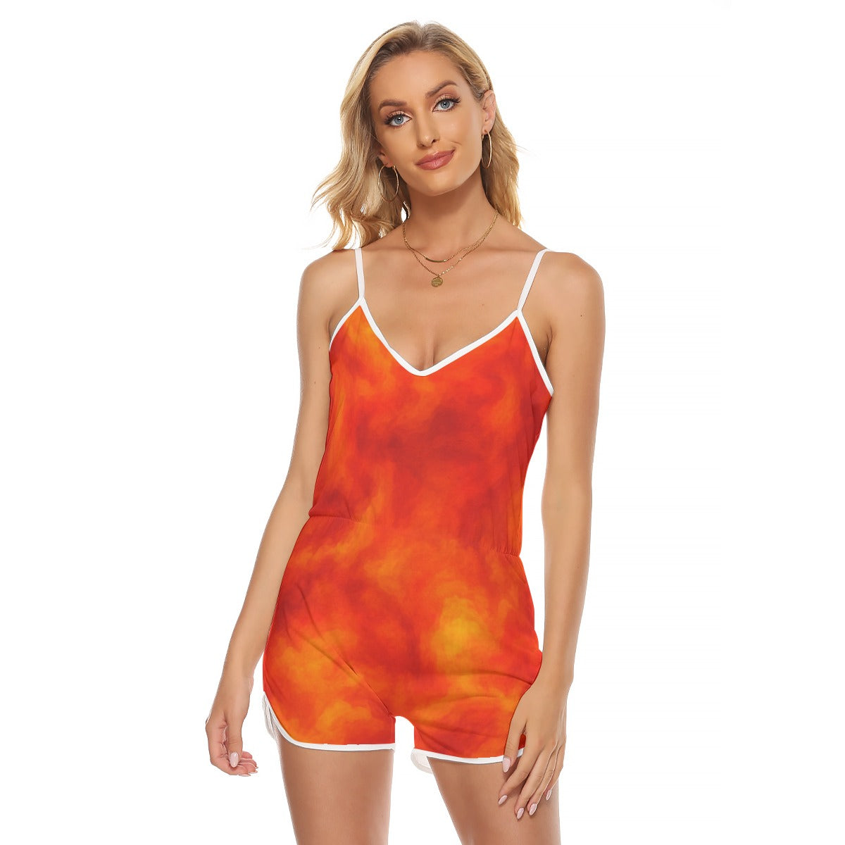 Women's V-neck Cami Romper