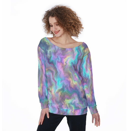 Women's Off-Shoulder Sweatshirt