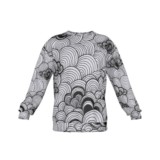 Men's Drop Shoulder Round Neck Long-Sleeved Sweatshirt