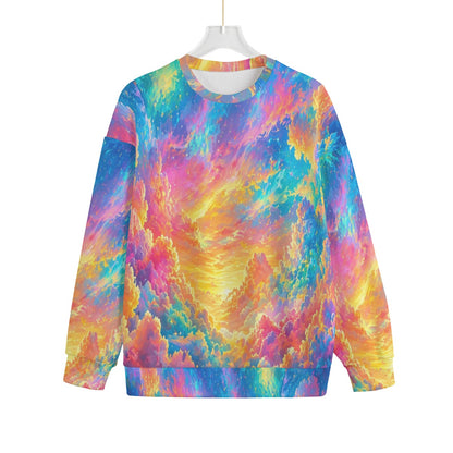 Unisex Drop-shoulder Knitted Fleece Sweater - view 1