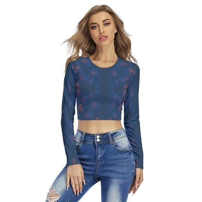 Women's Round Neck Crop Top T-Shirt