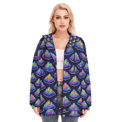 Women's Long Hoodie With Zipper Closure