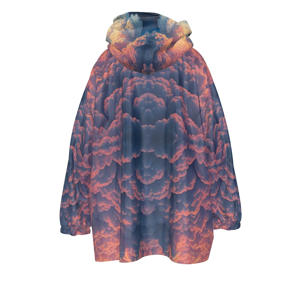 Unisex Kid's Sherpa Fleece Hoodie Blanket