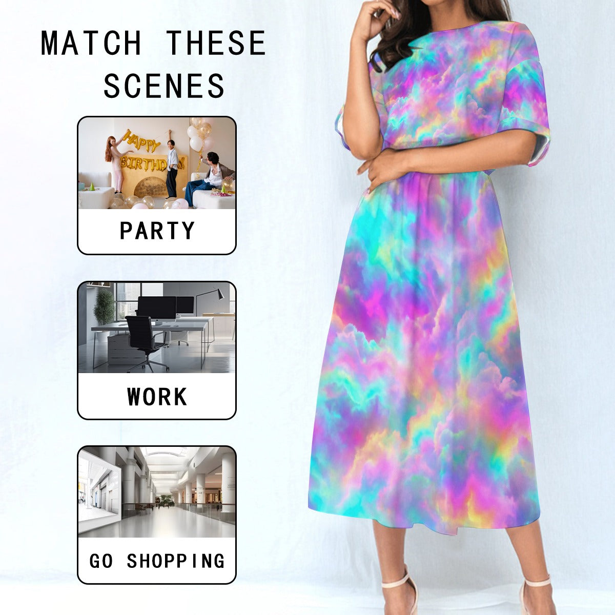 Women's Elastic Waist Dress