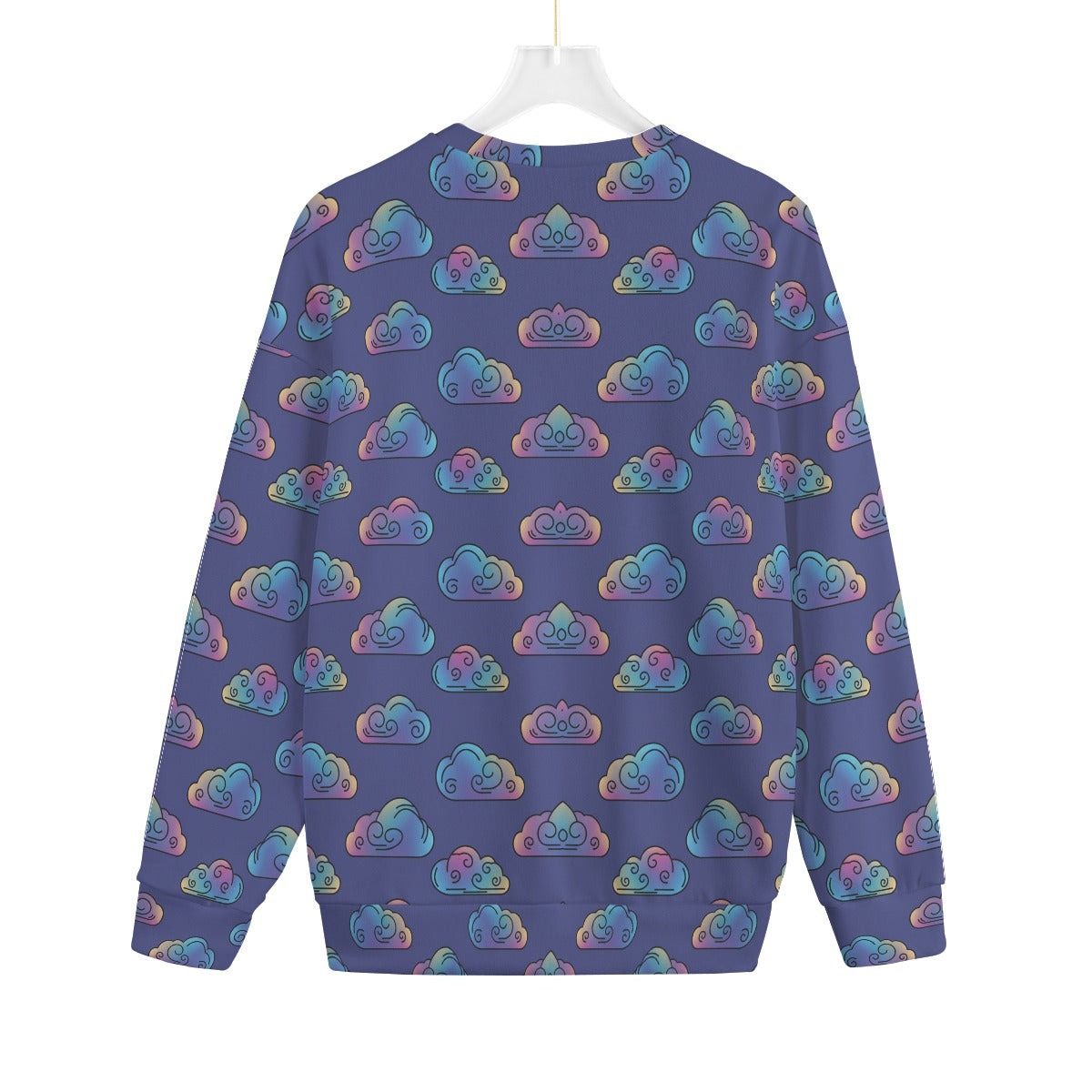 Unisex Drop-shoulder Knitted Fleece Sweater - view 2