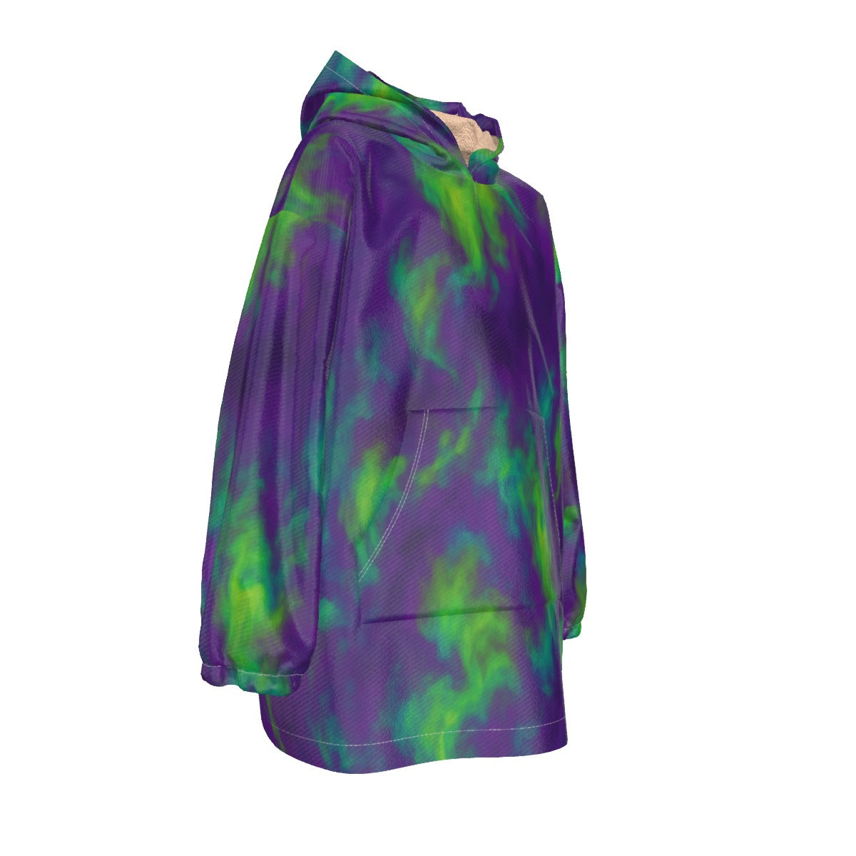 Unisex Kid's Sherpa Fleece Hoodie Blanket