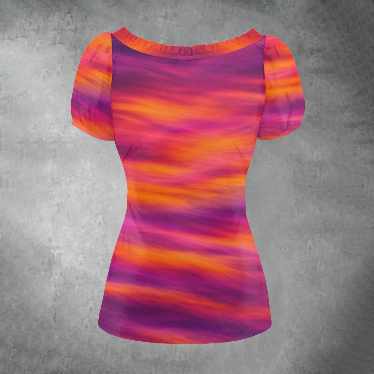 Women's Puff Sleeve Pleated Shirt