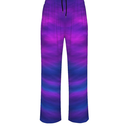 Unisex Knitted Fleece Wide Leg Pants