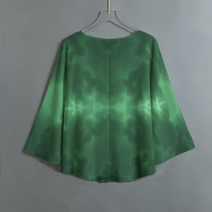 Women's V-neck T-shirt With Irregular Hem