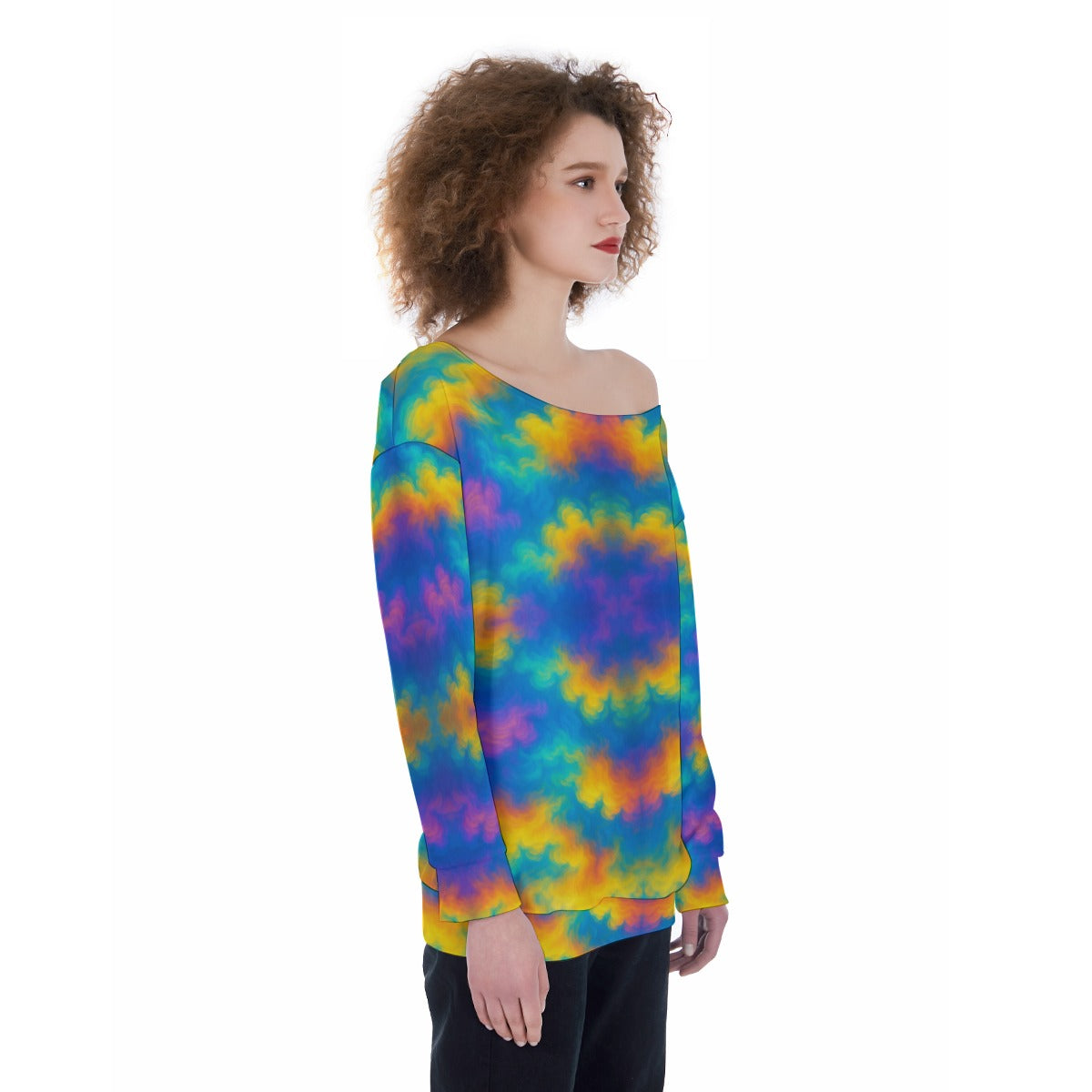 Women's Off-Shoulder Sweatshirt