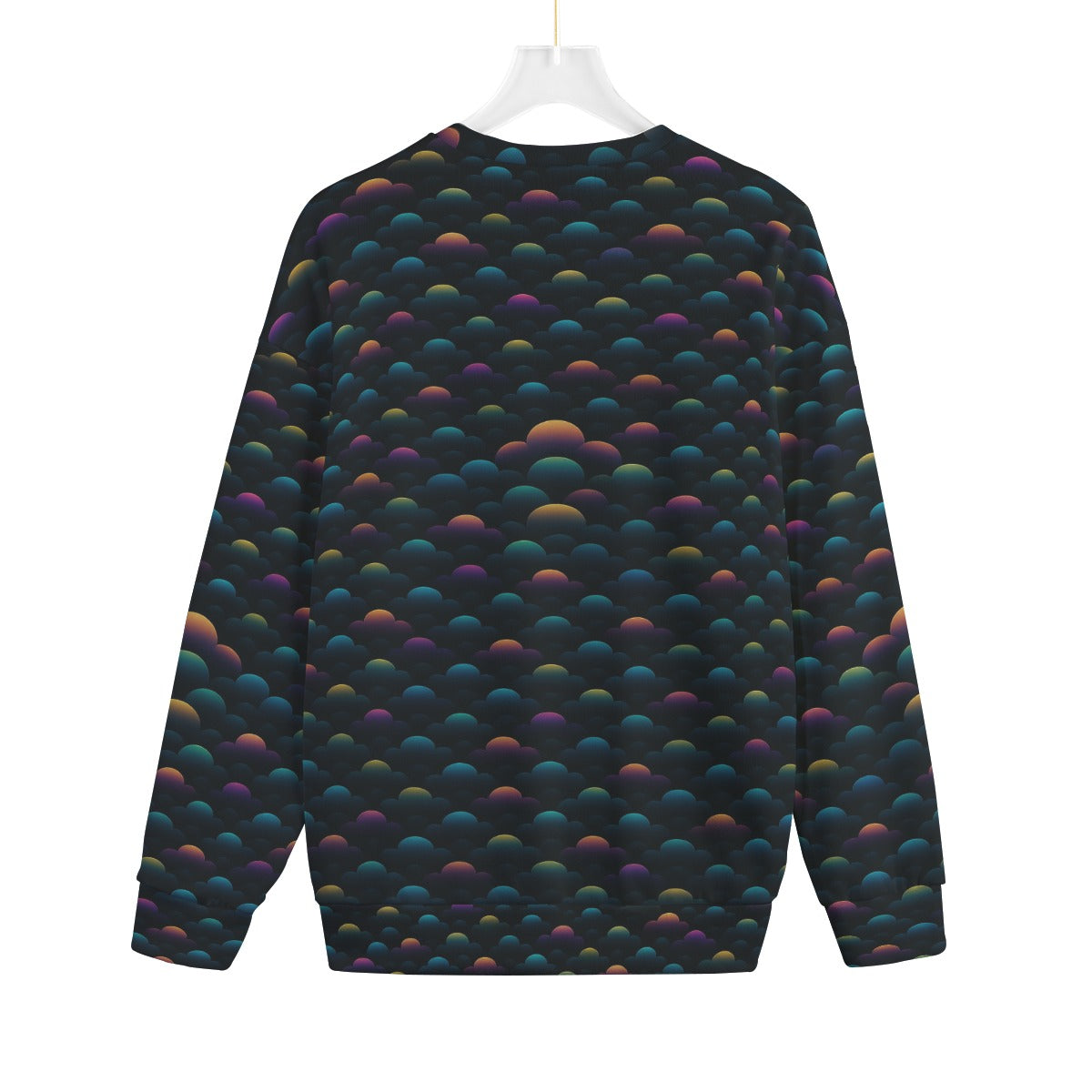 Unisex Drop-shoulder Knitted Fleece Sweater - view 2