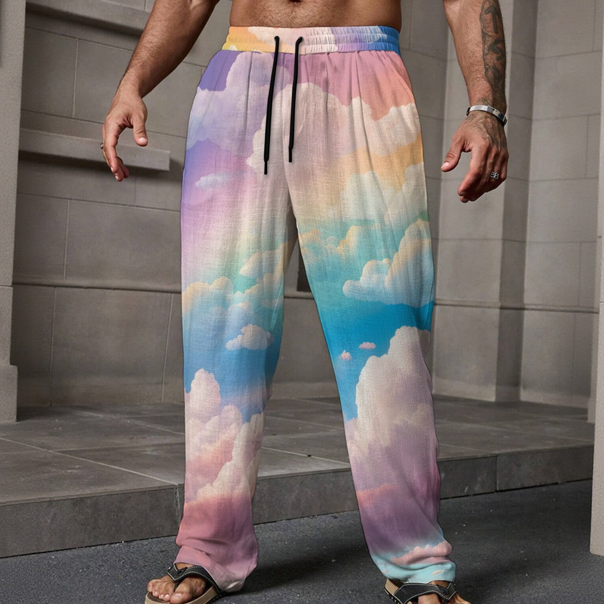 Men's Loose Casual Pants With Pocket