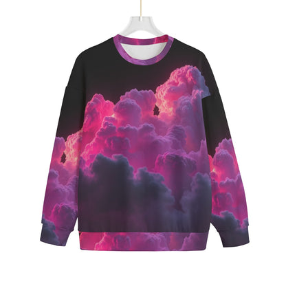 Unisex Drop-shoulder Knitted Fleece Sweater - view 1