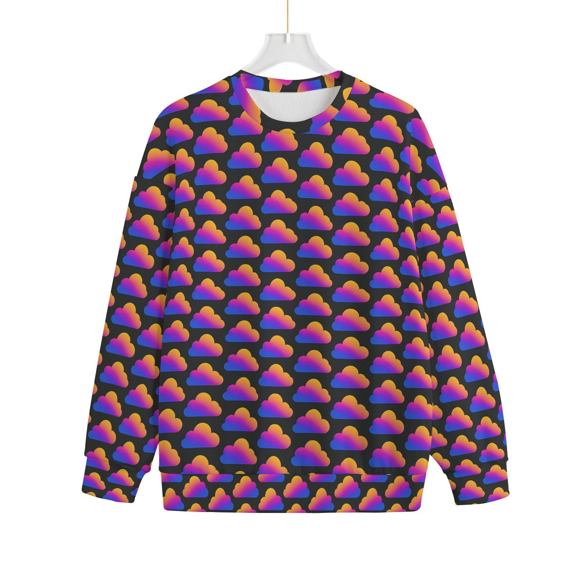 Unisex Drop-shoulder Knitted Fleece Sweater - view 1