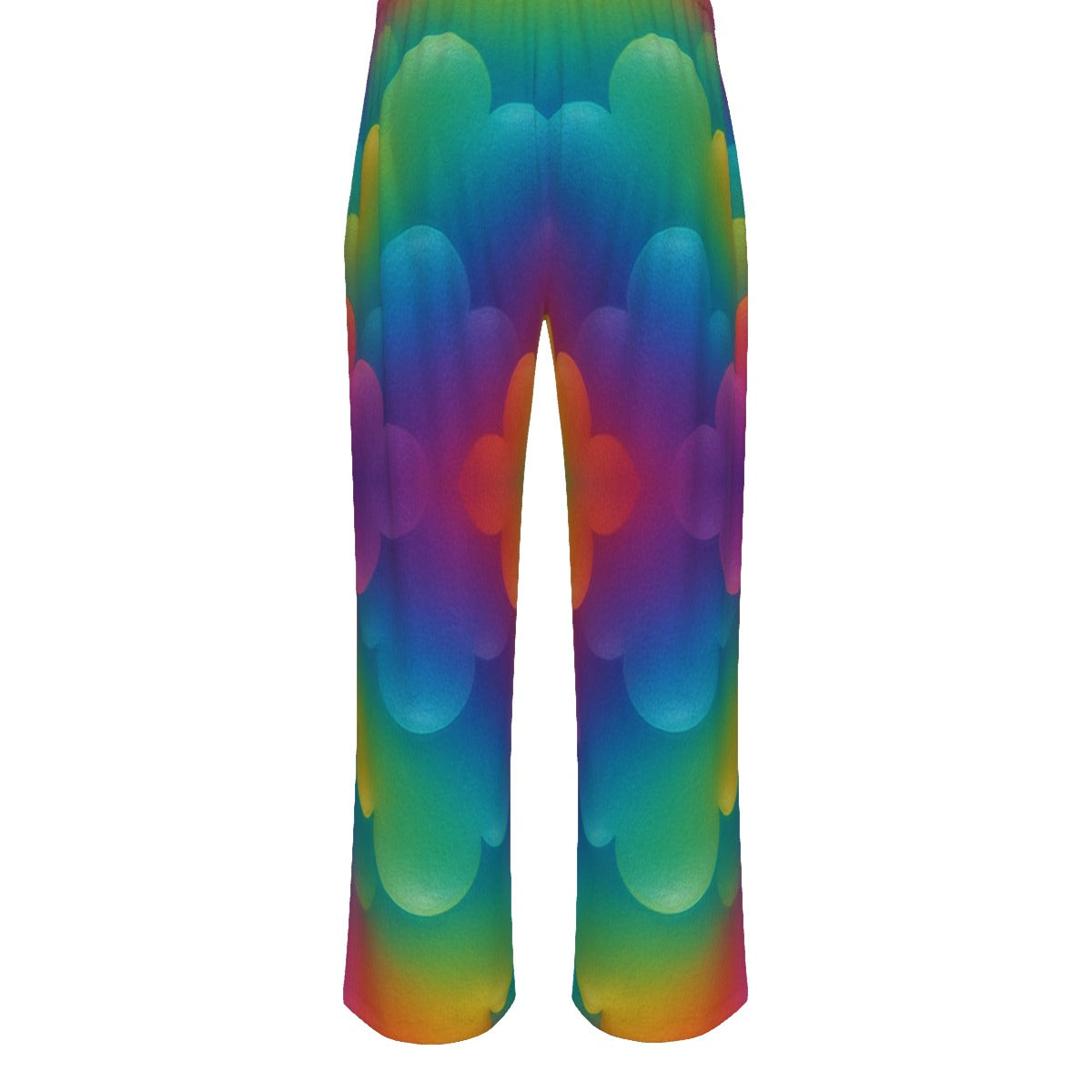 Unisex Knitted Fleece Wide Leg Pants