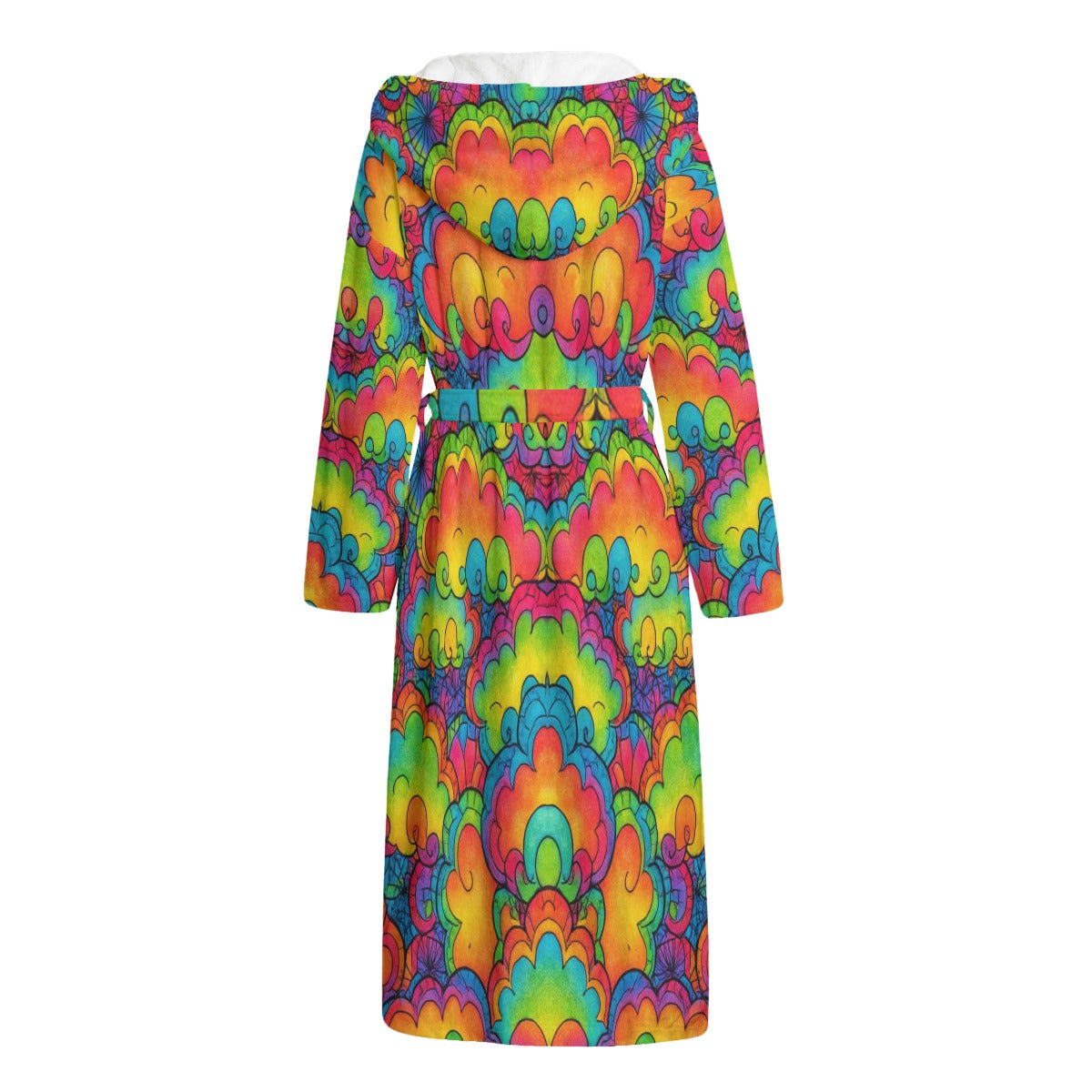 Unisex Flannel Hooded bathrobe