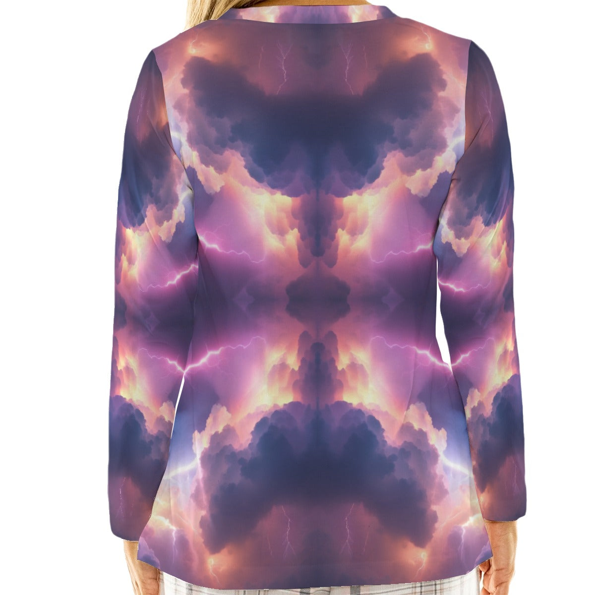 Women's Loose V-Neck T-Shirt With Long Sleeve