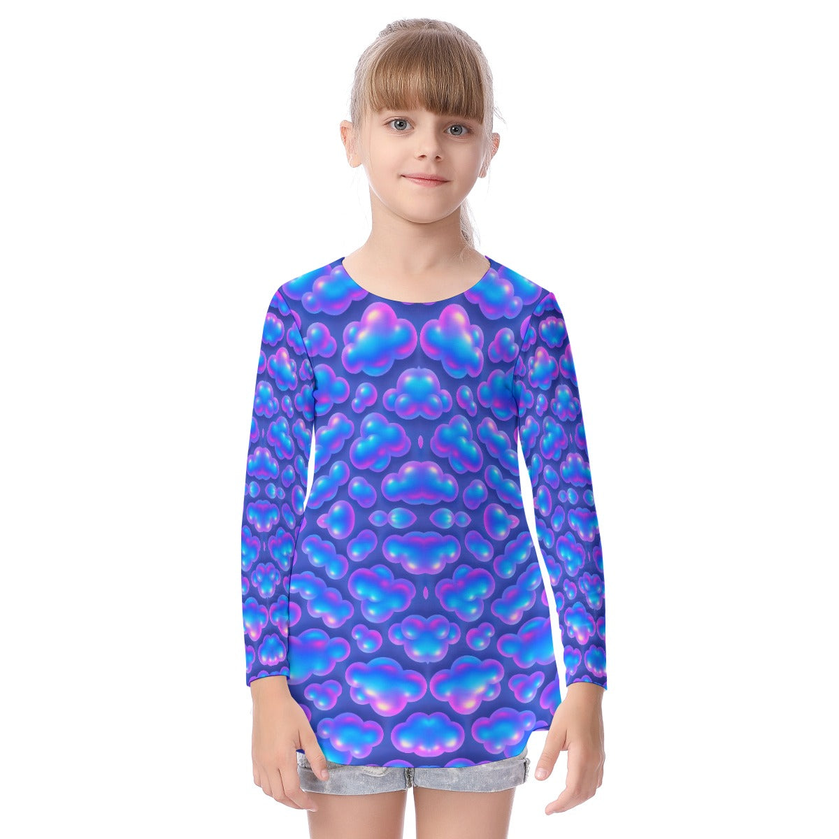 Unisex Kid's Long Sleeve O-neck T-shirt