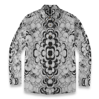 Men's Casual Lapel Long Sleeve Shirt|125GSM Cotton