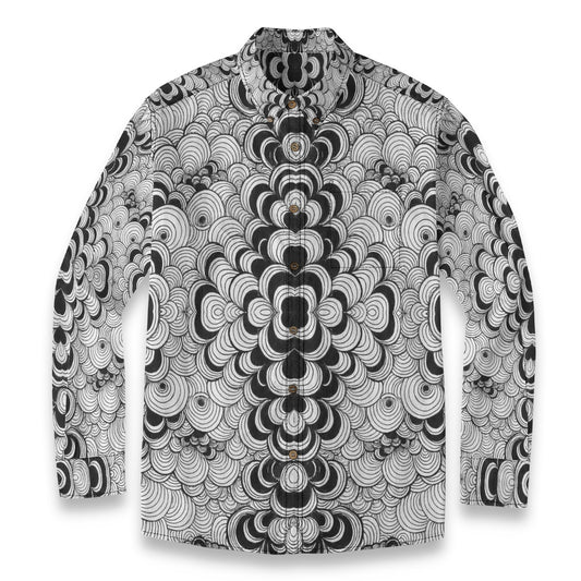 Men's Casual Lapel Long Sleeve Shirt|125GSM Cotton