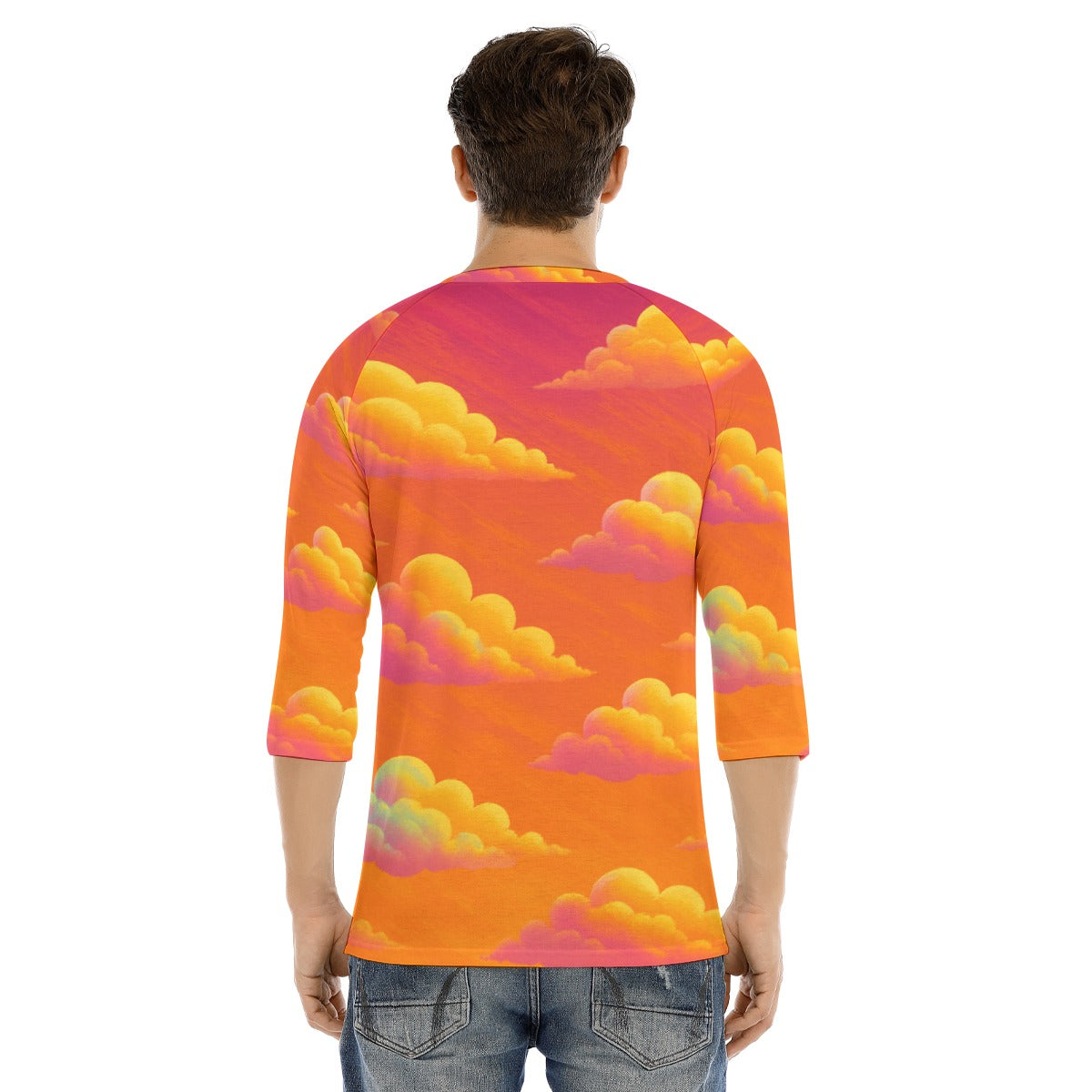 Men's Bracelet Sleeve T-shirt With Button Closure - view 4