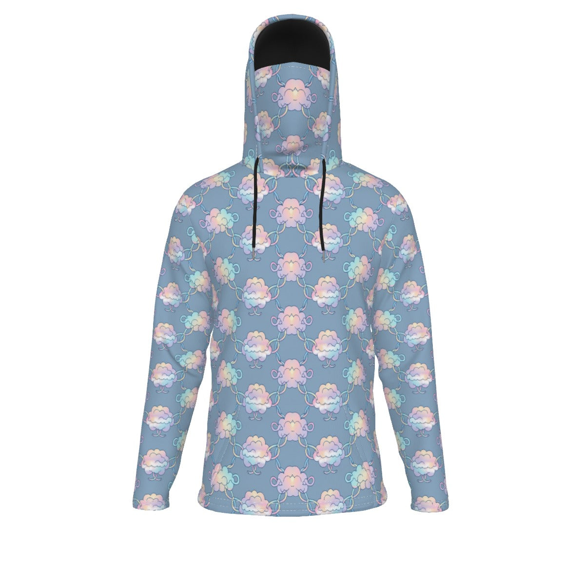 Men's Pullover Hoodie With Mask - view 1