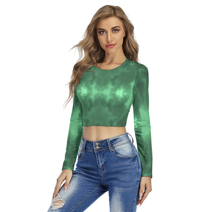 Women's Round Neck Crop Top T-Shirt