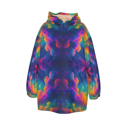 Unisex Kid's Sherpa Fleece Hoodie Blanket