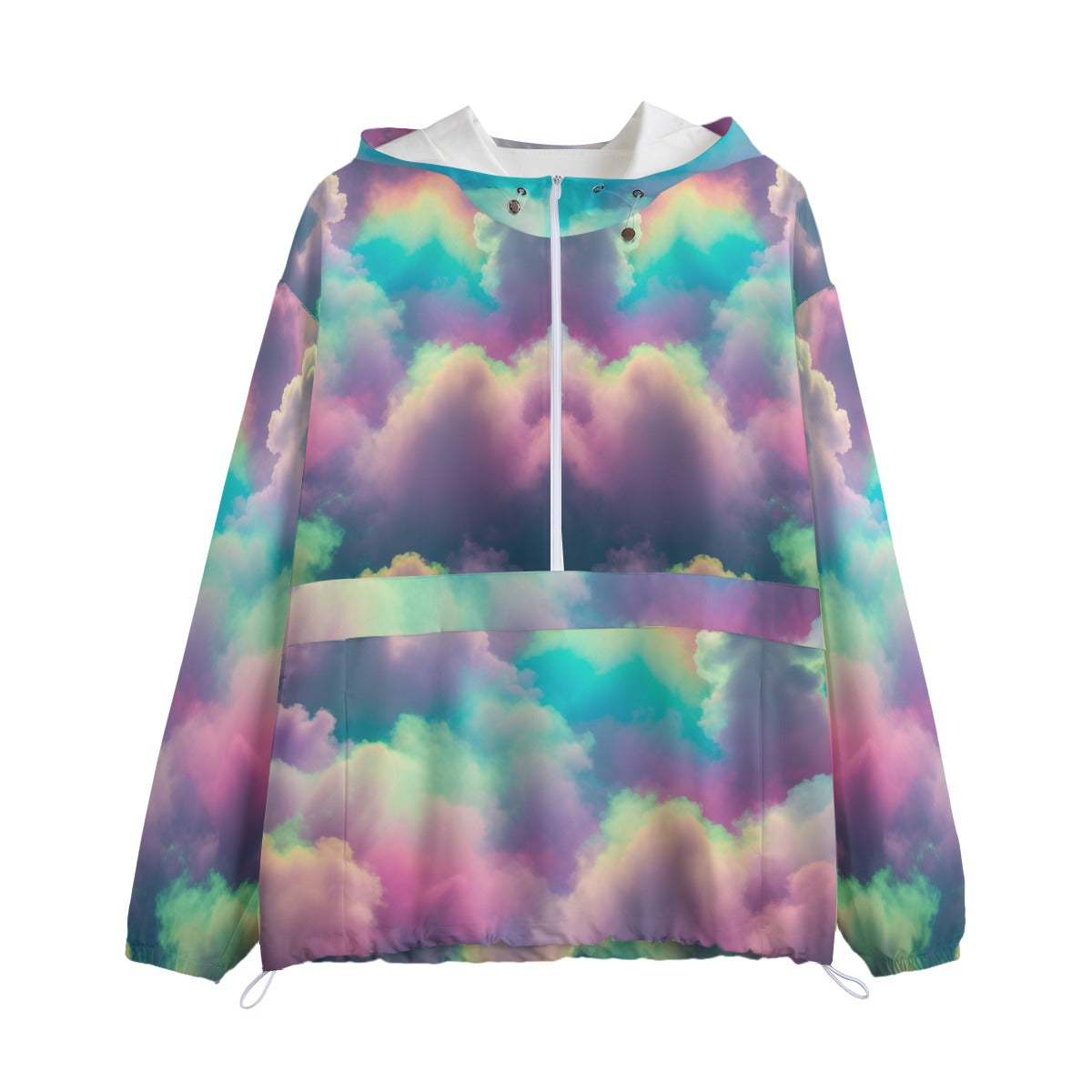 Unisex Pullover Jacket With Zipper Closure
