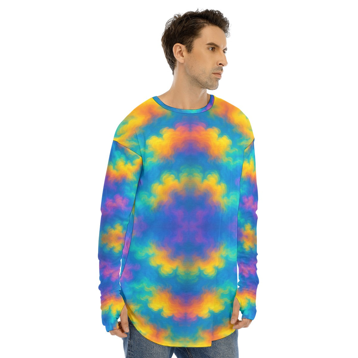 Men's Fingerless Long Sleeve T-shirt