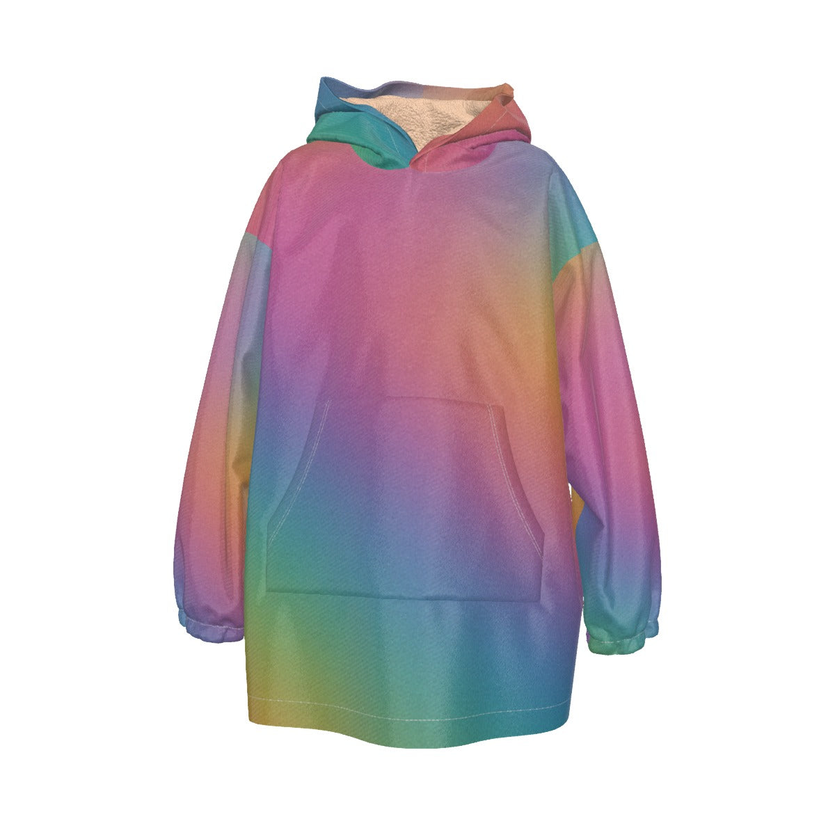 Unisex Kid's Sherpa Fleece Hoodie Blanket