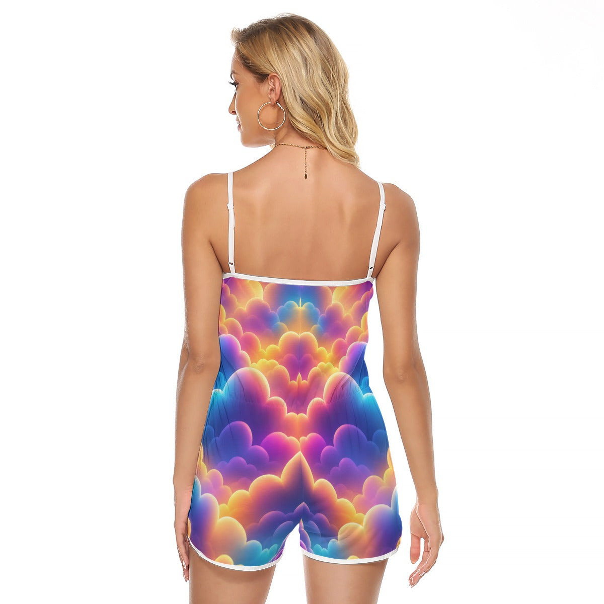 Women's V-neck Cami Romper
