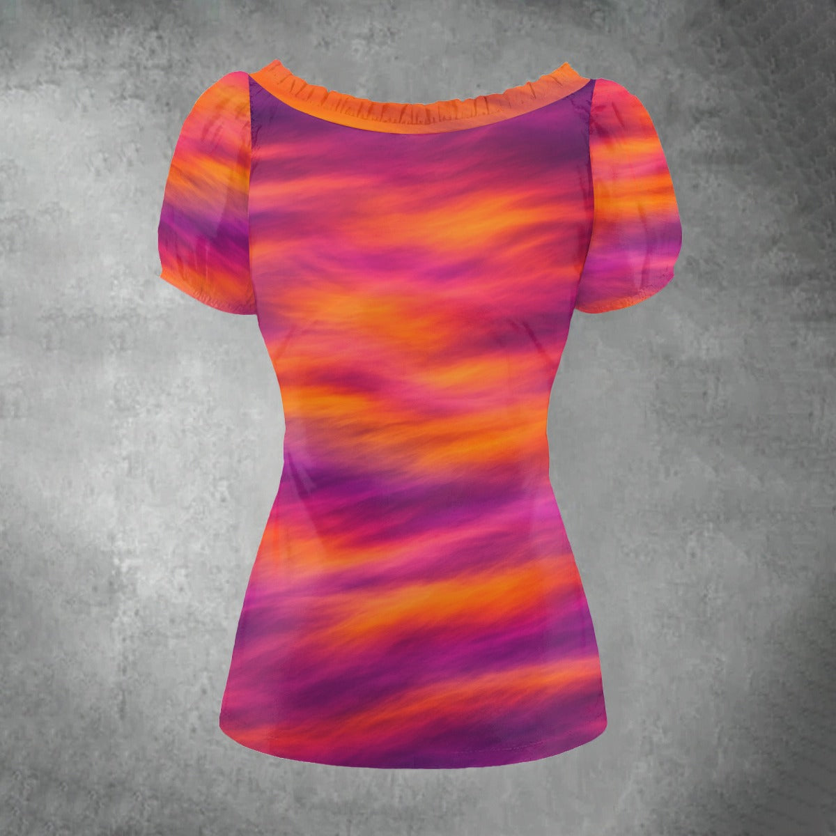 Women's Puff Sleeve Pleated Shirt