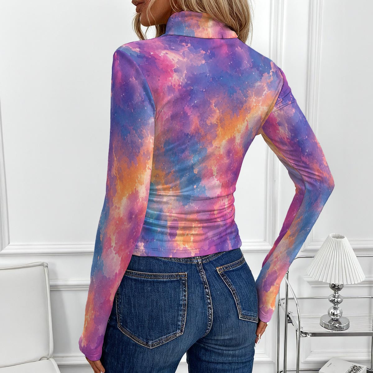 Women's High-Neck Top With Long Sleeve by O’Nimbus – view 3